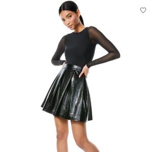 Alice + Olivia Chara Vegan Mini Dress